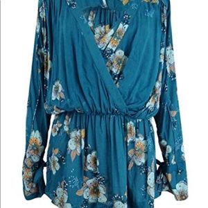 Free people floral blouse
